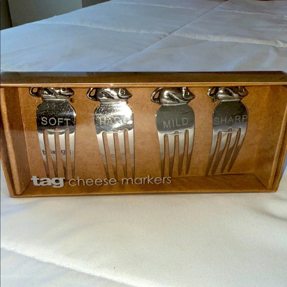 NWT/Tag - Silver Cheese Marker Collection. Set of 4